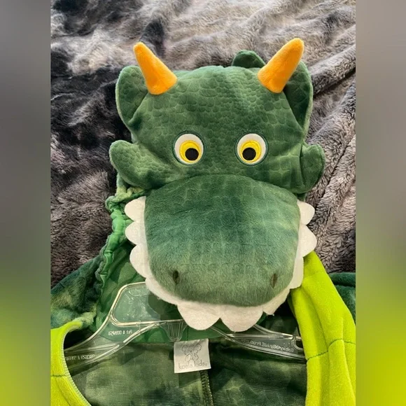 green dinosaur hoodie dress Green Dinosaur Long sleeve zip up Dino Hoodie main image 0